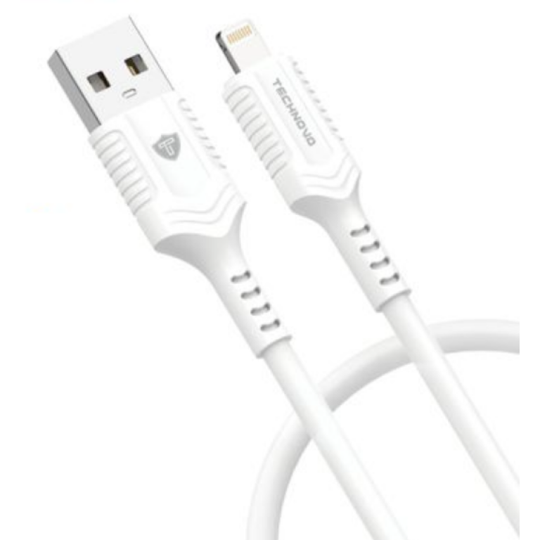 Καλώδιο Φόρτισης & Μεταφοράς Δεδομένων USB-A Σε Lightning 3A 1m Technovo TN-D048