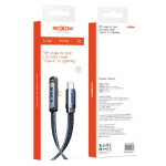 Καλώδιο Φόρτισης Type-C Σε Lightning 36W 90° LED 1.2m Moxom LX-CB892