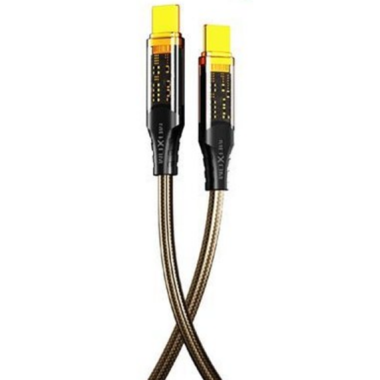 Καλώδιο Φόρτισης Type-C Σε Type-C 100W Transparent 1.8m Moxom LX-CB859