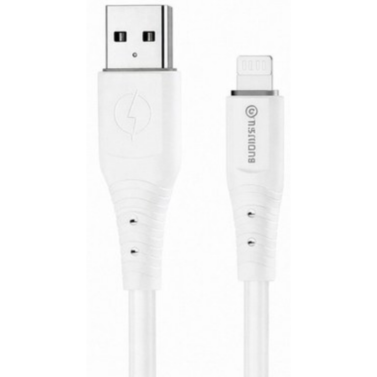 Καλώδιο Φόρτισης USB Σε Lightning 60W 1.2m Budi-064