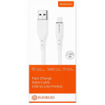 Καλώδιο Φόρτισης USB Σε Lightning 60W 1.2m Budi-064