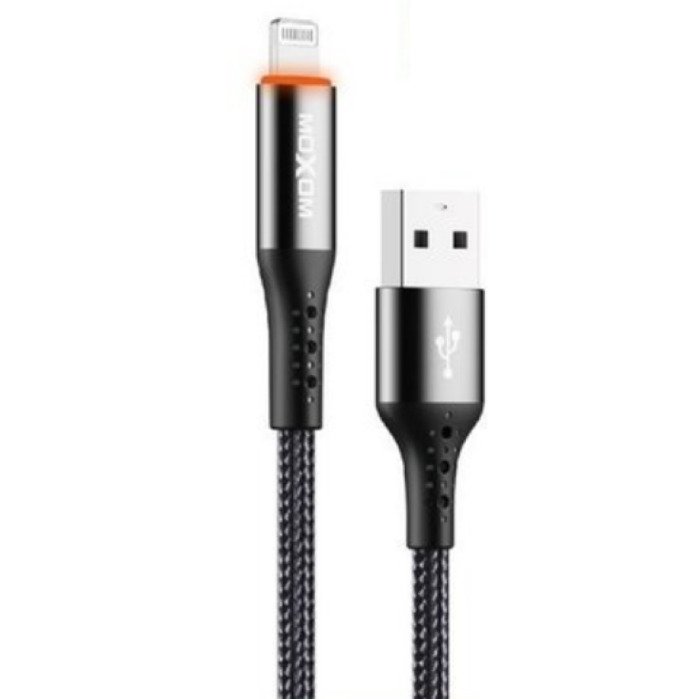 Καλώδιο Φόρτισης USB Σε Lightning Με Auto Power-Off 3A 1.2m Moxom LX-CB808