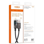 Καλώδιο Φόρτισης USB Σε Lightning Με Οθόνη LCD Και Auto Power-Off 3A 1.2m Moxom LX-CB830