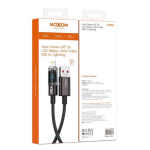 Καλώδιο Φόρτισης USB Σε Lightning Με Οθόνη LCD Και Auto Power-Off 3A 1.8m Moxom LX-CB831