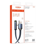 Καλώδιο Φόρτισης USB Σε Type-C 100W 90° LED 1.2m Moxom LX-CB888