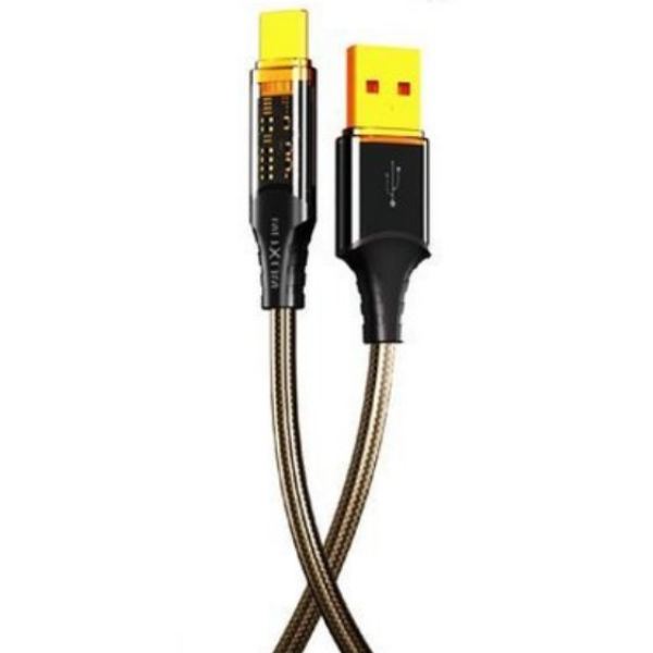 Καλώδιο Φόρτισης USB Σε Type-C 100W Transparent 1.8m Moxom LX-CB863