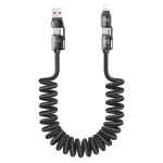 Καλώδιο Γρήγορης Φόρτισης USB-A / USB-C Σε Lightning & Type-C 240W 1.5m Remax CB12