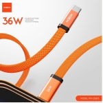 Καλώδιο Γρήγορης Φόρτισης USB-C Σε Lightning 36W 1m Moxom MX-CB373 - Image 4