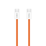Καλώδιο Γρήγορης Φόρτισης USB-C Σε USB-C 60W 1m Πορτοκαλί Moxom MX-CB369