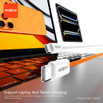 Καλώδιο Γρήγορης Φόρτισης USB-C Σε USB-C 60W 1m Πορτοκαλί Moxom MX-CB369 - Image 3