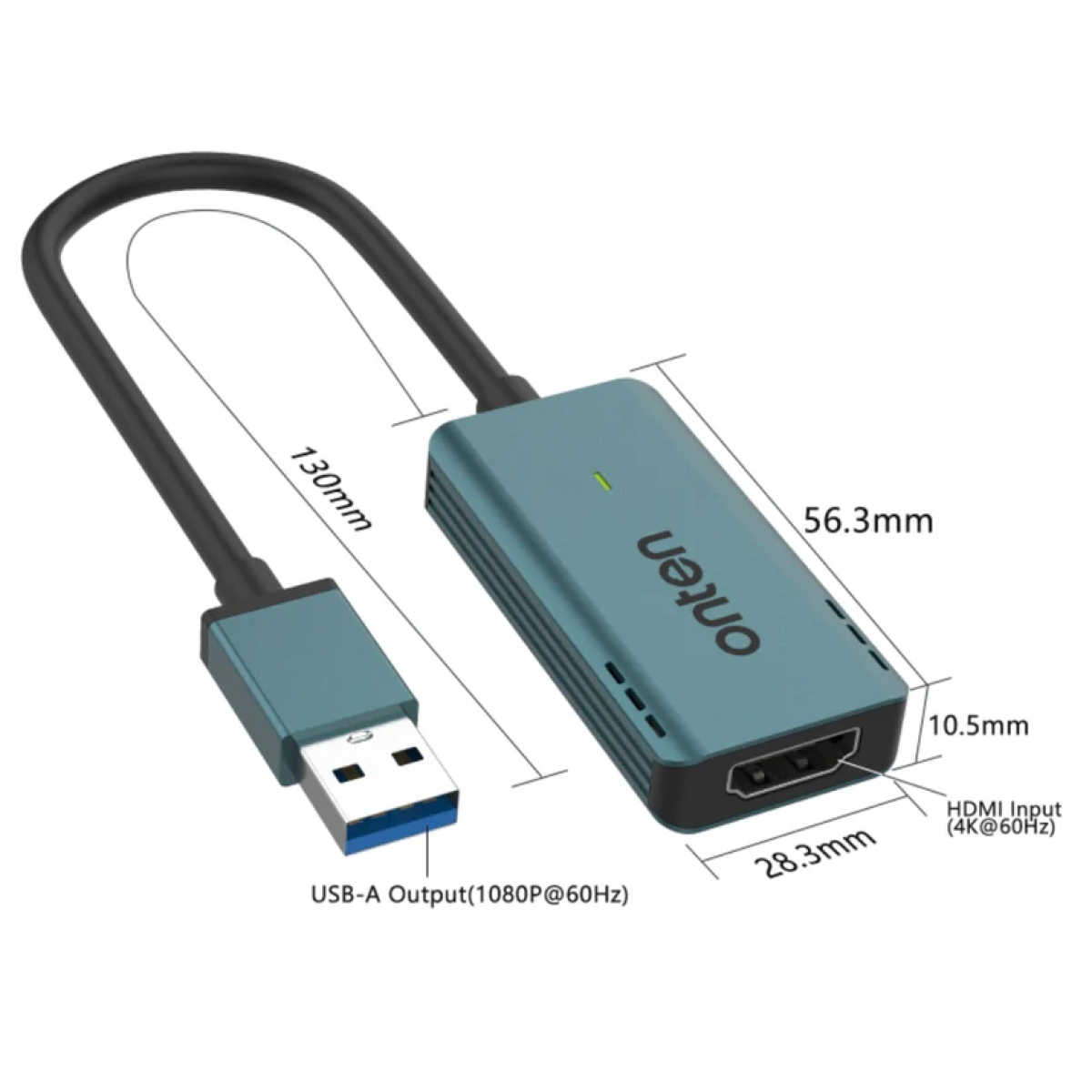 Κάρτα Λήψης Video USB 3.0 Σε HDMI 4K 60Hz Με Έξοδο 1080p Onten OTN-US331 - Image 2