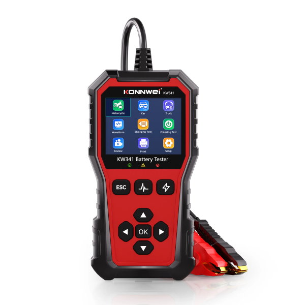 Konnwei KW341 Ψηφιακό Battery Tester Αυτοκινήτου Με Έγχρωμη Οθόνη 2.8"