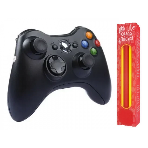 Λαμπάδα Ασύρματο Gamepad για Xbox 360 Μαύρο