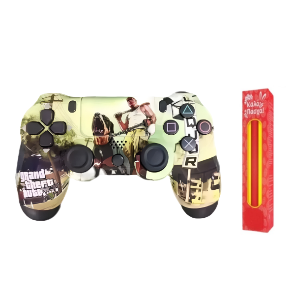 Λαμπάδα Doubleshock Ασύρματο Gamepad για PS4 GTA5 v1