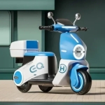 Λαμπάδα Ηλεκτροκίνητη παιδική Vespa 6V για ηλικίες 2-5 ετών Y-MB6129-B μπλε
