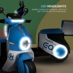 Λαμπάδα Ηλεκτροκίνητη παιδική Vespa 6V για ηλικίες 2-5 ετών Y-MB6129-B μπλε