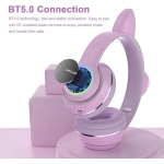 Λαμπάδα L450 Ασύρματα Ακουστικά Cat Ear Headphones - Image 3