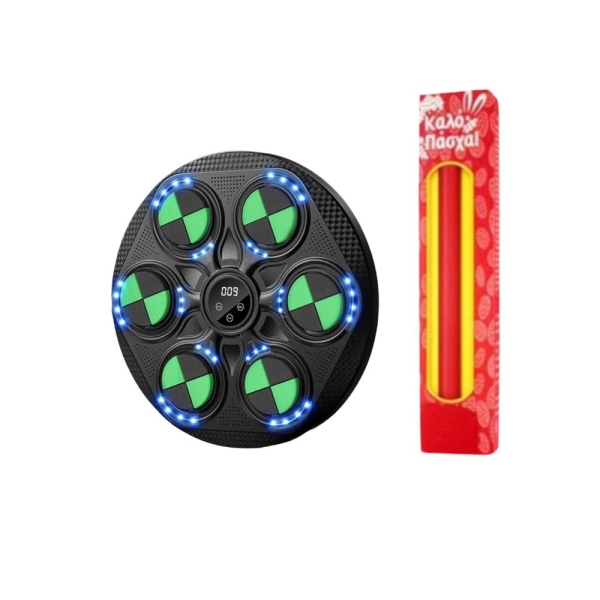 Λαμπάδα LED Μουσικό Ταμπλό Μποξ με Γάντια & Bluetooth 06I04