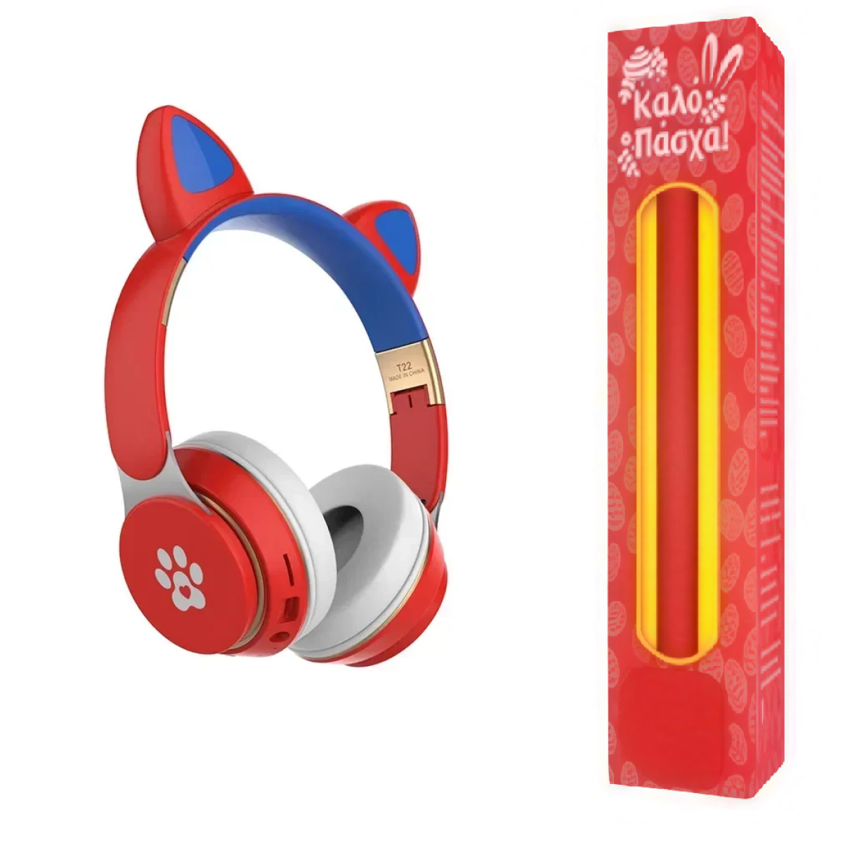 Λαμπάδα Wireless Headphone Cat Ear T22 - Image 2