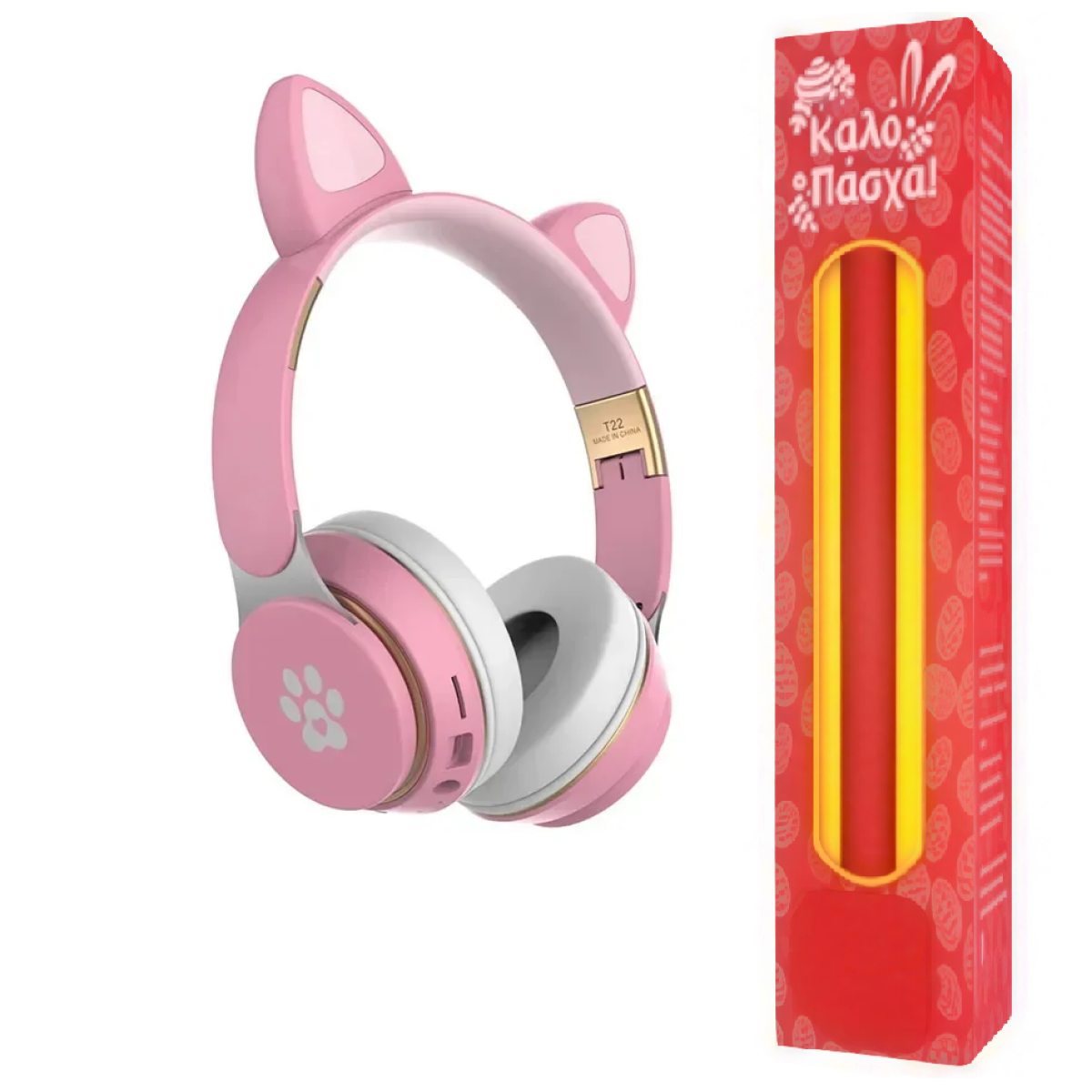 Λαμπάδα Wireless Headphone Cat Ear T22 - Image 3