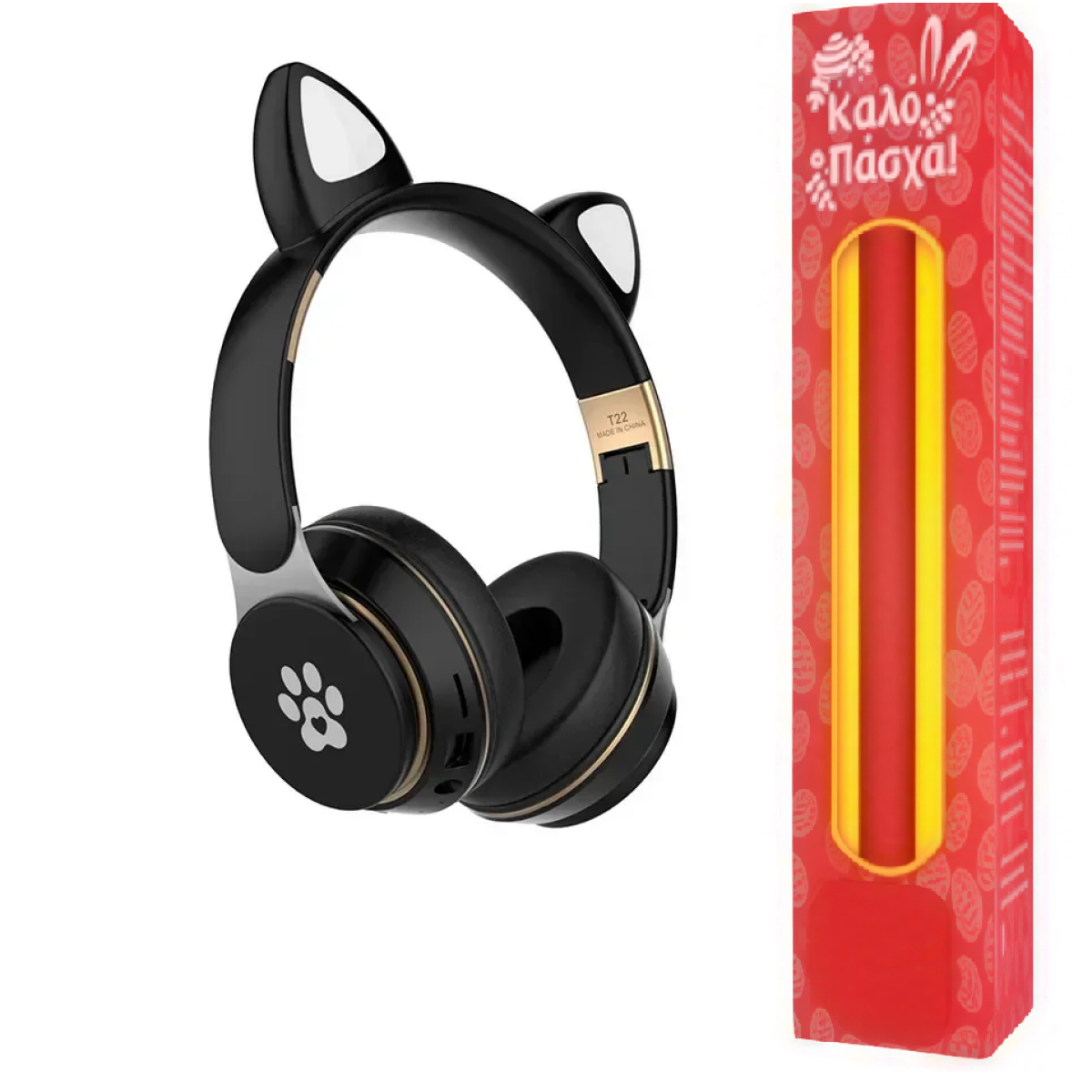 Λαμπάδα Wireless Headphone Cat Ear T22 - Image 5