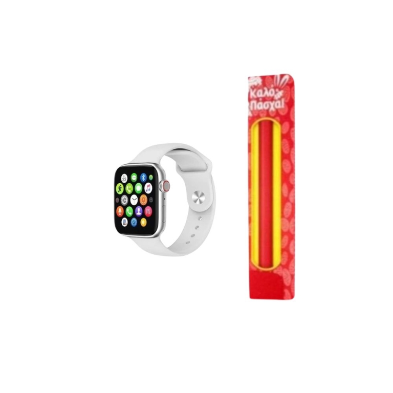 Λαμπάδα X8 Max 1,75in Call Sports Sleep Monitor IP67 Αδιάβροχο Smartwatch Λευκό