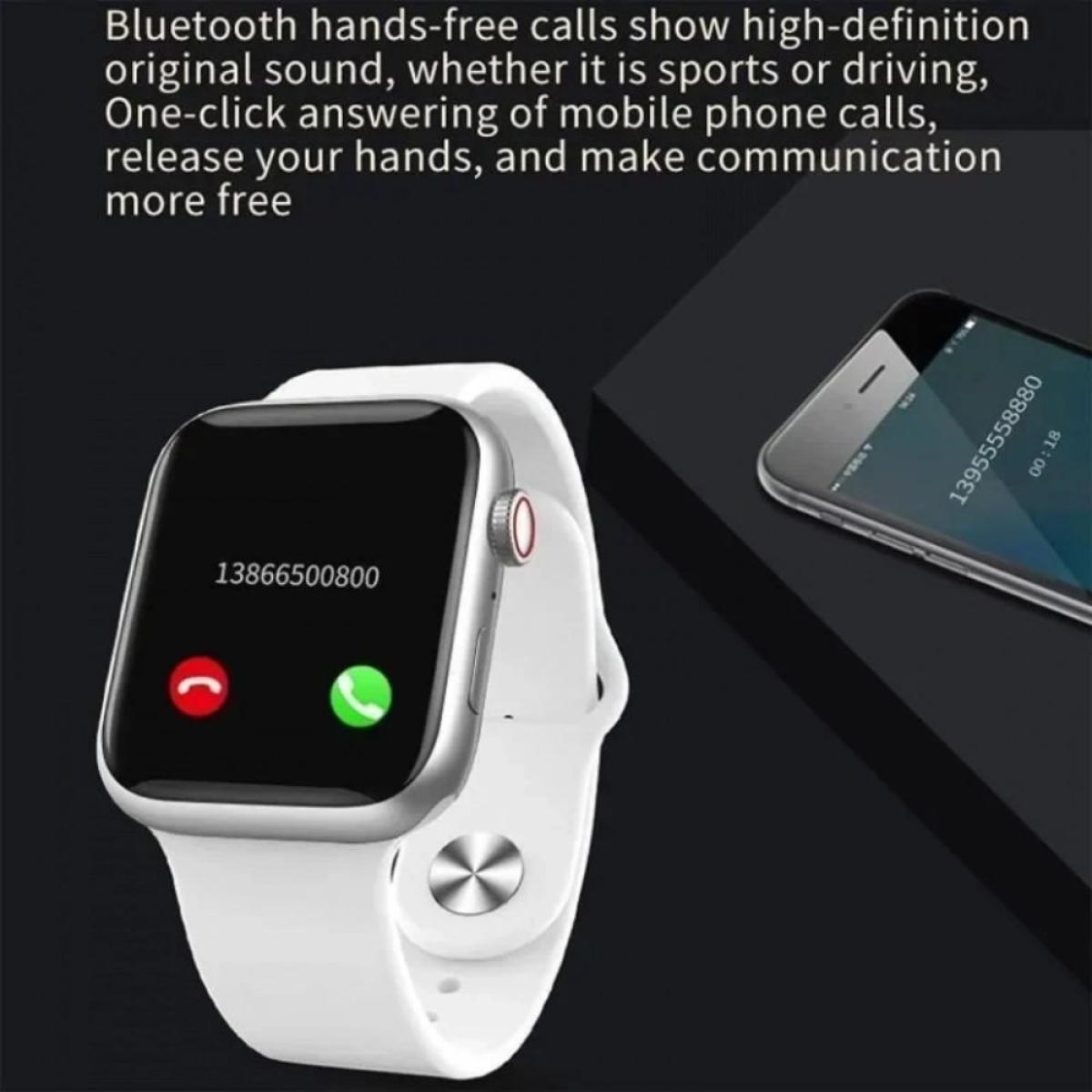 Λαμπάδα X8 Max 1,75in Call Sports Sleep Monitor IP67 Αδιάβροχο Smartwatch Λευκό