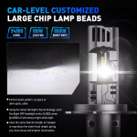 Λάμπες LED Αυτοκινήτου H4 100W 24000lm 6500K Canbus Σετ 2 Τεμαχίων Novsight A500-N99 - Image 5