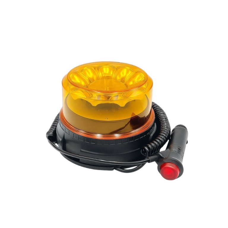 Μαγνητικός Φάρος Αυτοκινήτου 12–24V Με Βεντούζα – Πορτοκαλί