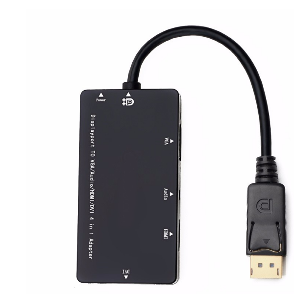 Μετατροπέας DisplayPort Σε HDMI DVI VGA Με Έξοδο Ήχου 4 Σε 1 Andowl Q-DP500