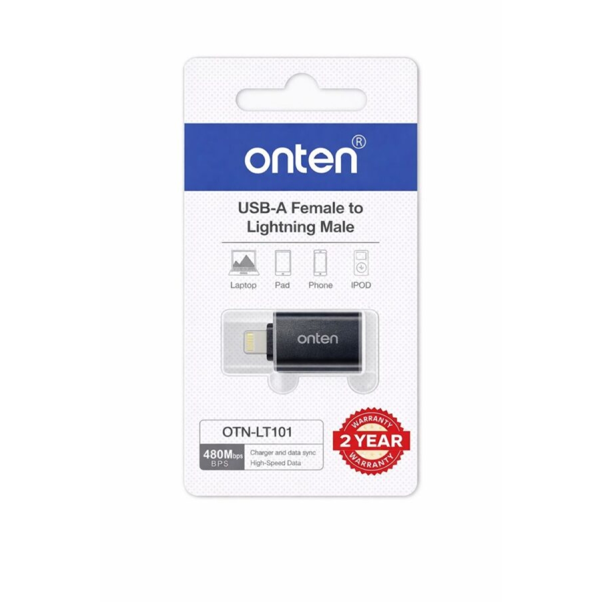 Μετατροπέας OTG Lightning Σε USB-A Θηλυκό Onten OTN-LT101 - Image 4