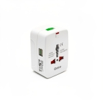 Onice M86 Universal Travel Adapter Παγκόσμιος Αντάπτορας Πρίζας με 2 USB (1500W)