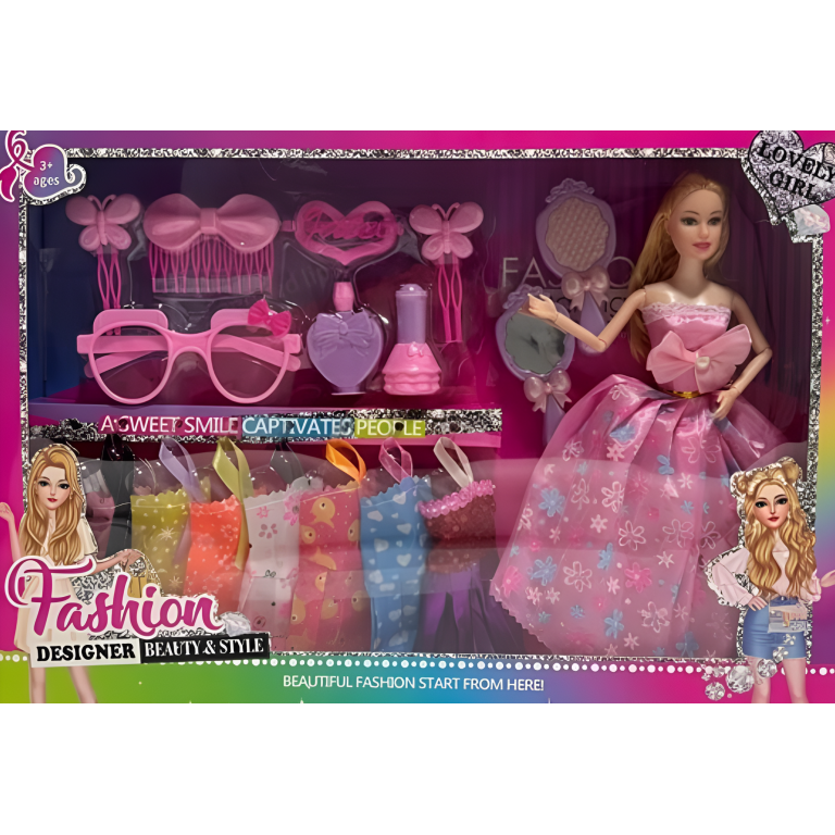 Παιδική Κούκλα Fashion Designer Με Αξεσουάρ Μόδας Και Ρούχα KL839A013