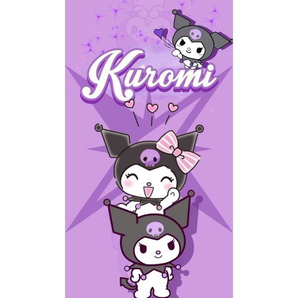 Παιδική Πετσέτα Θαλάσσης Kuromi 70x140cm
