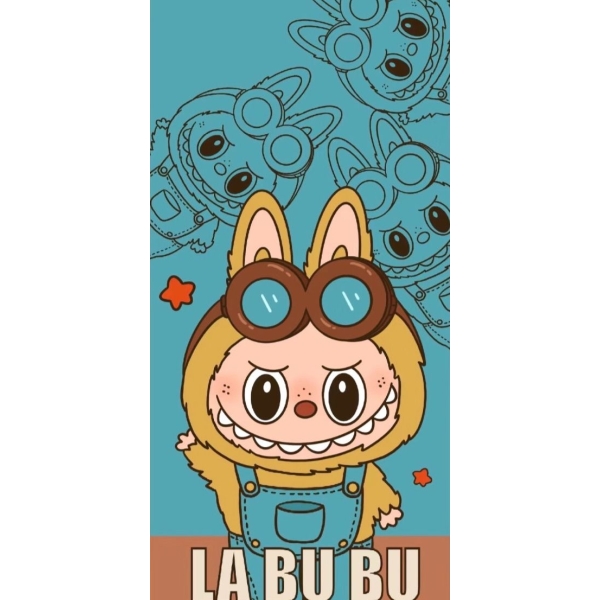 Παιδική Πετσέτα Θαλάσσης Labubu 70x140cm