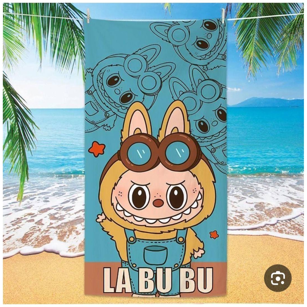 Παιδική Πετσέτα Θαλάσσης Labubu 70x140cm