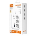 Πολύπριζο με 3 Πρίζες, 2xUSB-A & 2xUSB-C PD 45W Ldnio SE2 - Image 7