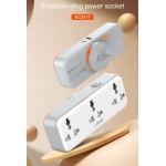 Πολύπριζο Universal Με 3 Πρίζες AC Και 2 Θύρες USB PD/QC 3.0 30W Περιστρεφόμενο Ldnio SC3317 - Image 6