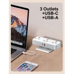 Πολύπριζο Universal Με 3 Πρίζες AC Και 2 Θύρες USB PD/QC 3.0 30W Περιστρεφόμενο Ldnio SC3317 - Image 8