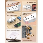 Πολύπριζο Universal Με 3 Πρίζες AC Και 2 Θύρες USB PD/QC 3.0 30W Περιστρεφόμενο Ldnio SC3317 - Image 10