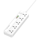 Πολύπριζο Universal Με 5 Πρίζες AC Και 4 Θύρες USB PD/QC 3.0 20W Με Καλώδιο 2m Ldnio SC5415 - Image 2