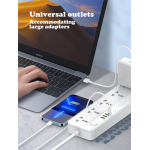 Πολύπριζο Universal Με 5 Πρίζες AC Και 4 Θύρες USB PD/QC 3.0 20W Με Καλώδιο 2m Ldnio SC5415 - Image 4