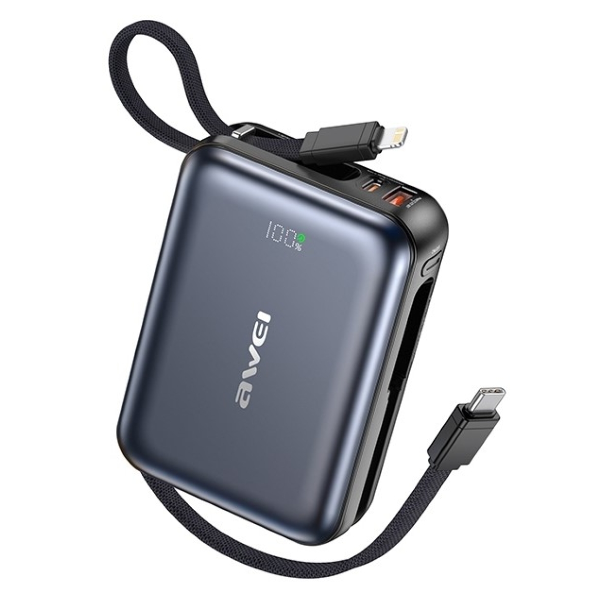 Power Bank 10000mAh 45W Με Ταχεία Φόρτιση Awei C04 - Image 2