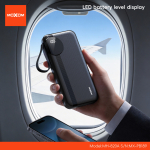 Power Bank 10000mAh Με Ενσωματωμένα Καλώδια & Φως LED Moxom MX-PB189 - Image 3