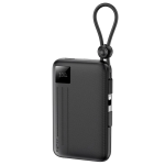 Power Bank 10000mAh Με Ενσωματωμένα Καλώδια Type-C Και iP 22.5W Remax FC-13