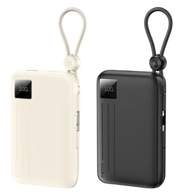 Power Bank 20000mAh Με Ενσωματωμένα Καλώδια Type-C Και iP 22.5W Remax FC-15