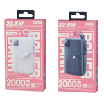 Power Bank 20000mAh Με Ενσωματωμένα Καλώδια Type-C Και iP 22.5W Remax FC-15 - Image 3