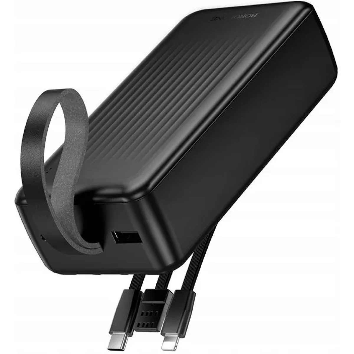 Power Bank 30000mAh Με Ενσωματωμένα Καλώδια Type-C, Lightning & USB Borofone BJ79B - Image 3