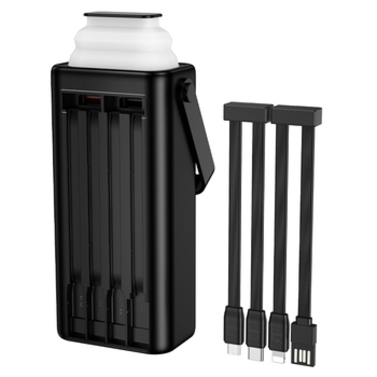 Power Bank 30000mAh PD 20W QC 22.5W Με Ενσωματωμένα Καλώδια Borofone BJ65 High - Image 5