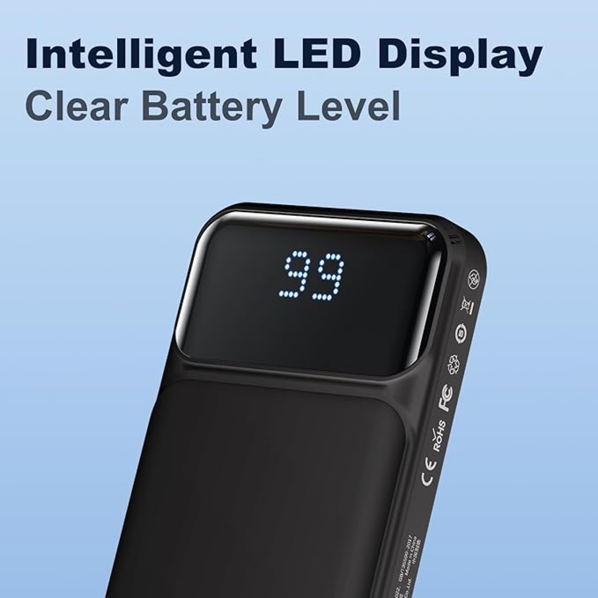 Powerbank 10000mAh Με Ενσωματωμένα Καλώδια Και LED Οθόνη Remax RPP-683 - Image 6